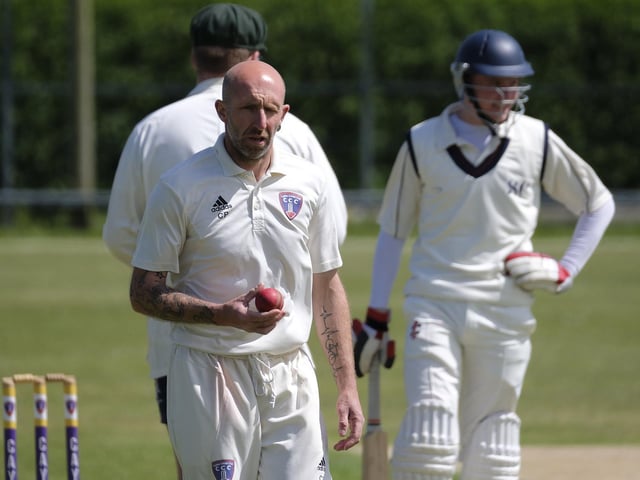 Cayton Cricket Club 2nds bowler Chris Pearson