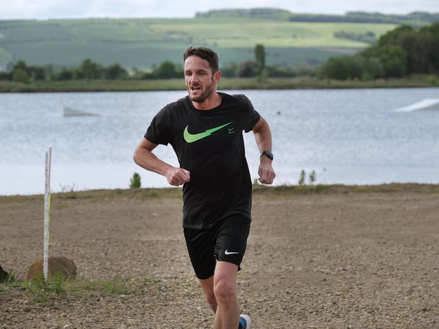 A runner tackles the scenic Parkrun