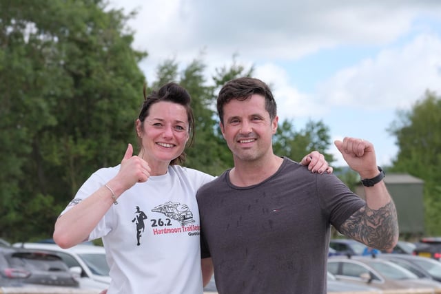 Emma Ryan and husband James Ryan are all smiles after the North Yorkshire Water Parkrun on Saturday May 28 2022