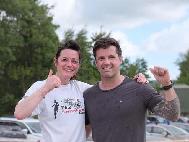 Emma Ryan and husband James Ryan are all smiles after the North Yorkshire Water Parkrun on Saturday May 28 2022