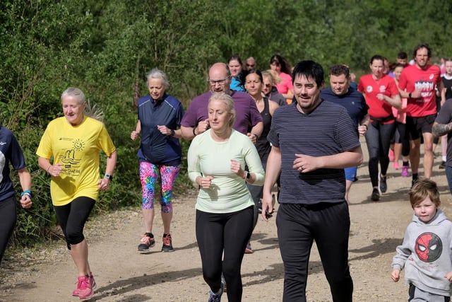 Action from the Parkrun at Wykeham