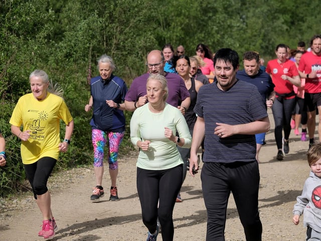 Action from the Parkrun at Wykeham