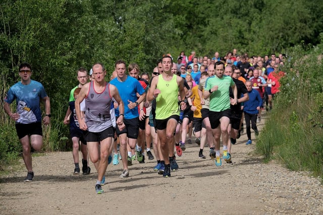 The early stages of the North Yorkshire Water Parkrun on Saturday May 28 2022