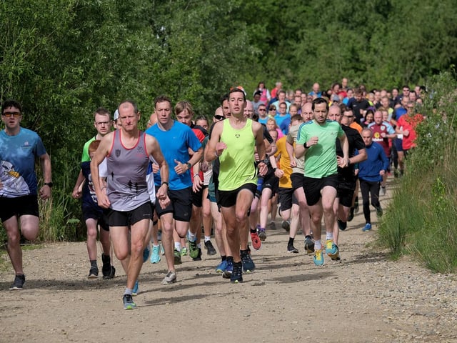 The early stages of the North Yorkshire Water Parkrun on Saturday May 28 2022