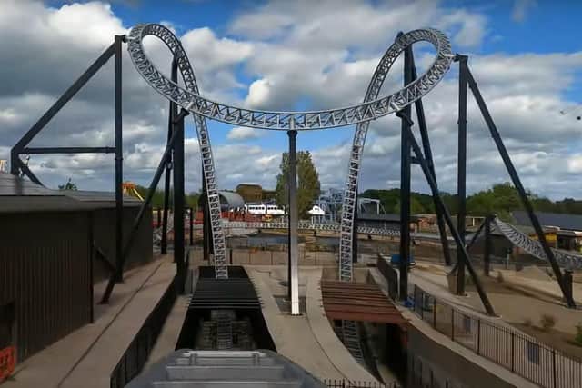 The new ride features a huge 25-metre loop.