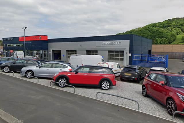 The vandalised vehicles were parked in a secure area behind the dealership. (Photo: Google Maps)