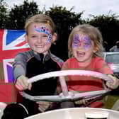 Connie and Una enjoy the Snainton festivities. Photo: Richard Ponter