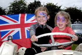 Connie and Una enjoy the Snainton festivities. Photo: Richard Ponter