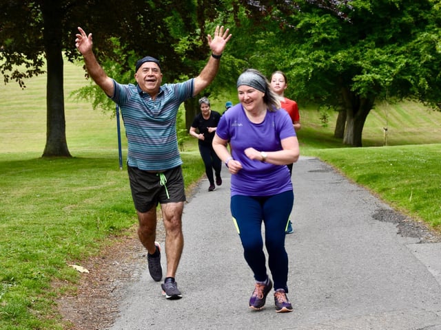 Enjoying the parkrun at Sewerby
