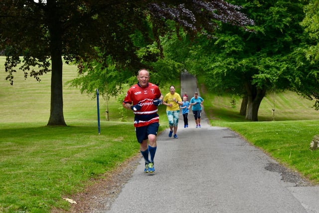Dave Pring in action for Brid Road Runners at Sewerby Parkrun