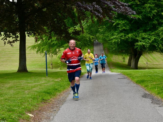 Dave Pring in action for Brid Road Runners at Sewerby Parkrun