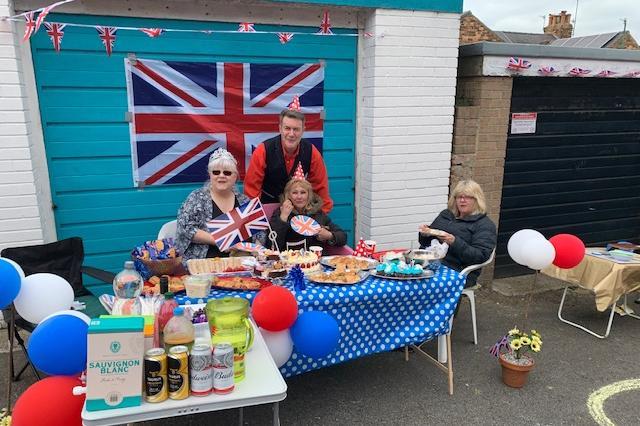 People in Nares and Nansen Street raise a glass to her majesty