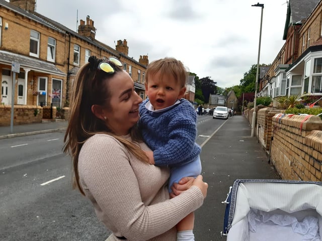 Even the very young were invited to party in Mayville Avenue