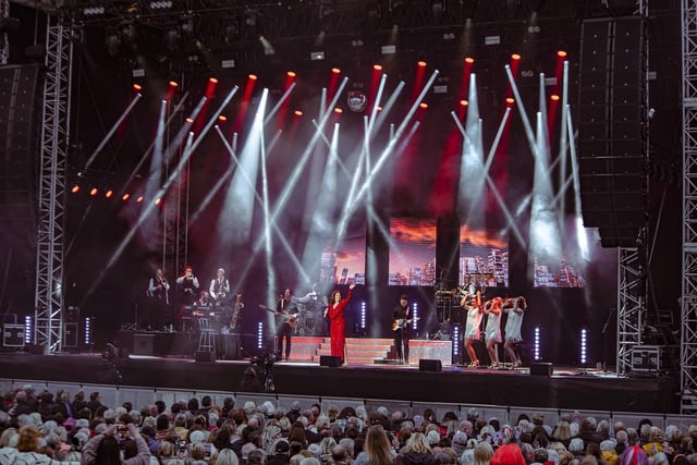 Yorkshire's Platinum Concert at Scarborough Open Air Theatre: Jane McDonald. Photo: Cuffe and Taylor.