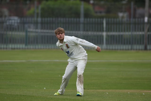 Bridlington CC 2nds in fielding action during the win at home to Staithes CC
