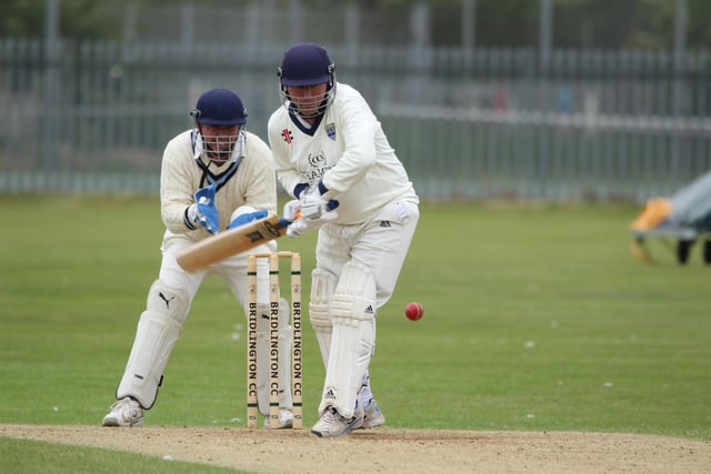 Staithes in batting action