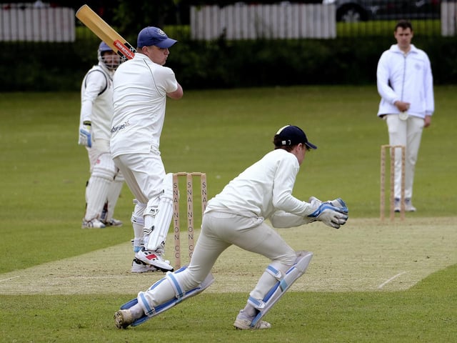 Rich Cook in batting action