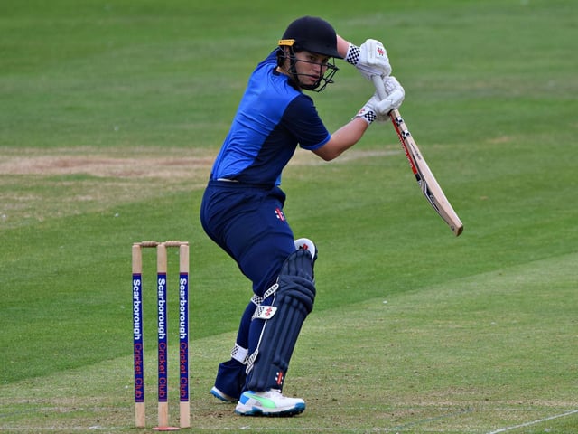 Duncan Brown batting for Scarborough