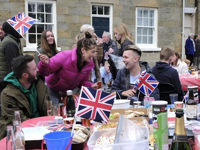 Everyone had a good time celebrating in Scalby.