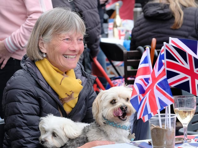 Even the dogs were having a great afternoon in Scalby.