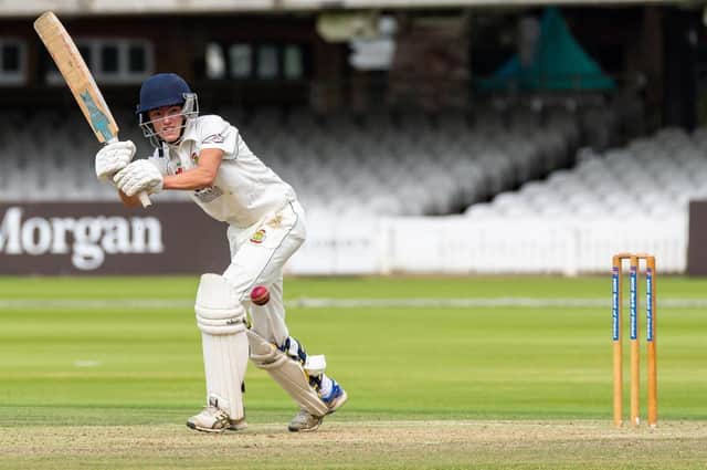 Will Hutchinson shone with the bat in the area final win for Folkton & Flixton CC
Photo by Will Palmer