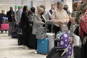 airport: Be prepared to queue. Photo: Getty Images