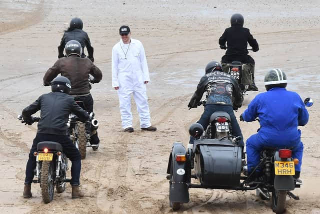 On Saturday and Sunday the beach-race pilots will be on south beach with hotrod-style vehicles and motorcycles, performing 1/8 mile exhibition runs along the sand from a flagged away start.