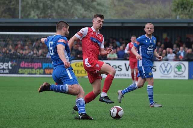 Luca Colville in action for Scarborough Athletic