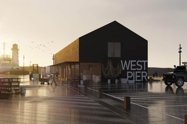 An artist's impression of what the new West Pier could look like, with improved facilities for tenants. The designs are not final. (Photo: Hemingway Design)
