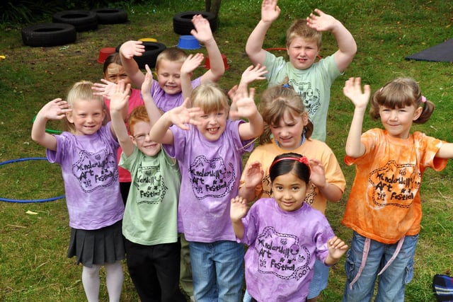 Hinderwell Primary School held its annual arts festival. The children are pictured wearing their arts festival t shirts.