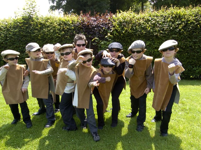 Stoats and Weasels from Egton Primary School's production of The Wind in the Willows.