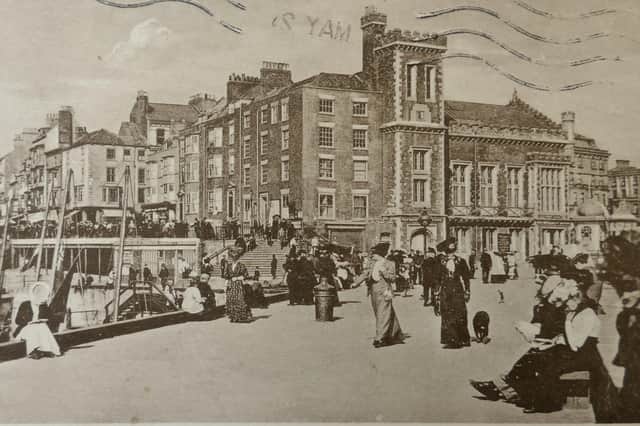 This postcard from 1921 shows the Victoria Rooms in their former glory. Postcard courtesy of Aled Jones