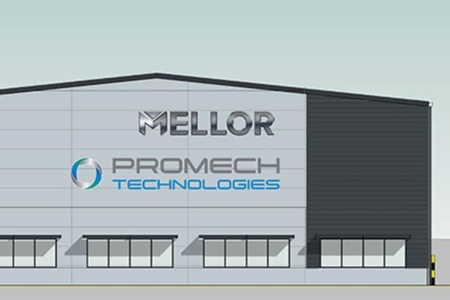 An artist's impression of what the new manufacturing site could look like.