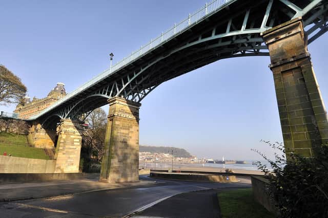 A person in distress has been brought to safety after an incident on Scarborough’s Spa Bridge.