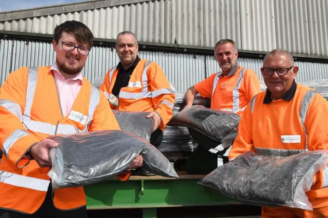 There were large turnouts at all nine giveaways held across the area by East Riding of Yorkshire Council’s waste and recycling team, with a total of 5,000 bags of compost being handed out.