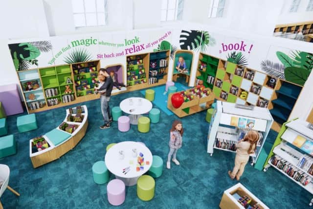 An artist's impression of what the new library could look like.
