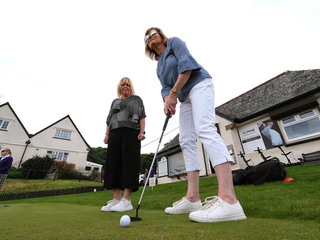 Ladies try out golf at South Cliff GC