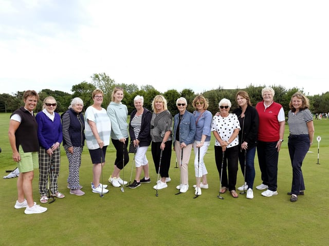 The ladies enjoy the come and try it event at South Cliff