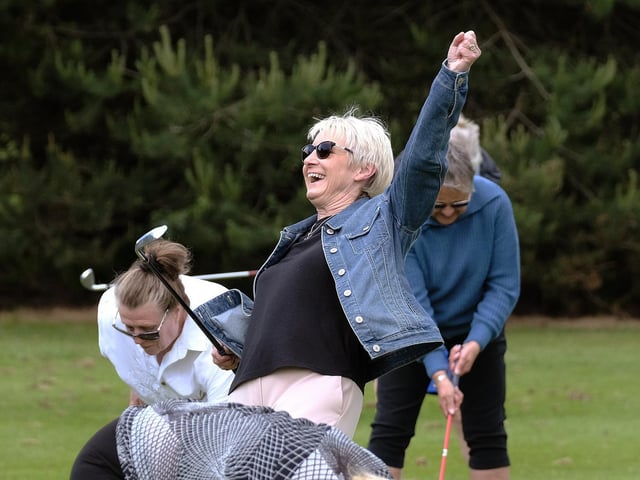 Enjoying a successful shot