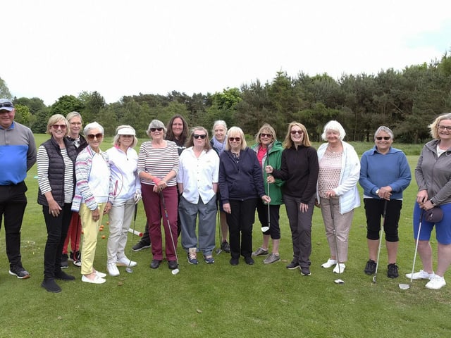 Pro Ivan Oliver and some of the ladies who attended the South Cliff Golf Club Come and Try it Day