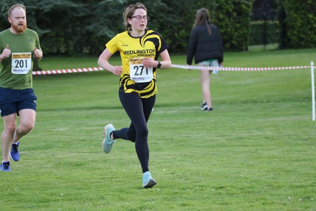 Action from the Sledmere Sunset Trail 10k race