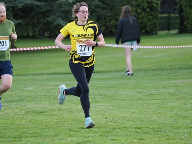 Action from the Sledmere Sunset Trail 10k race