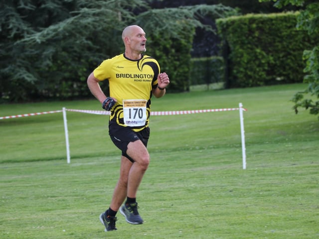 Action from the Sledmere Sunset Trail 10k race