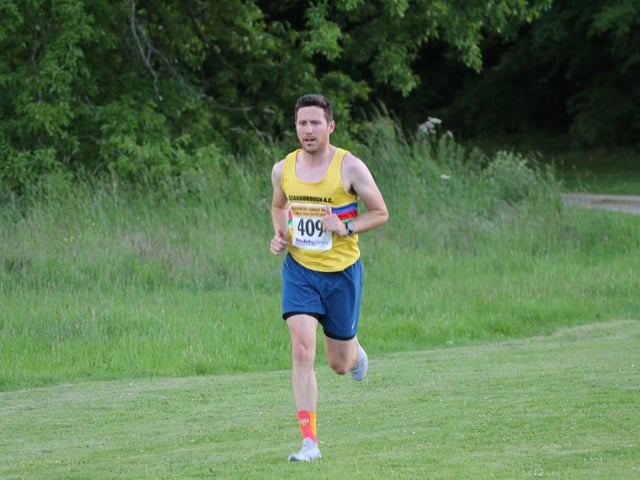 Action from the Sledmere Sunset Trail 10k race