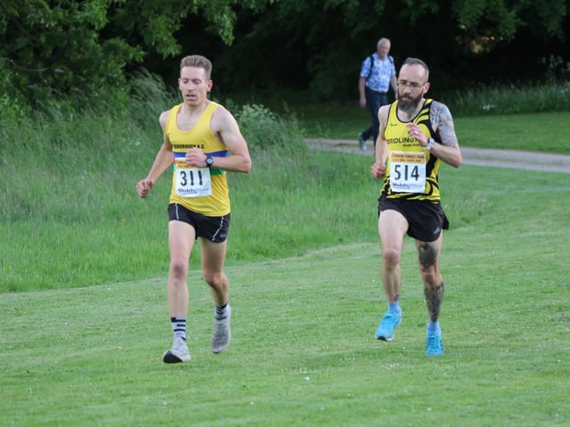 Action from the Sledmere Sunset Trail 10k race