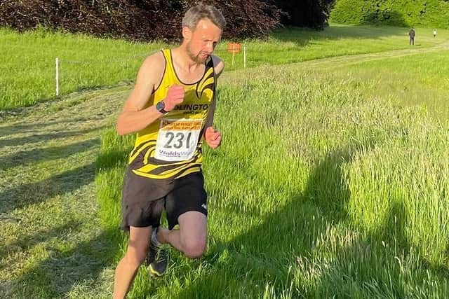 Scott Hargreaves, of Bridlington Road Runners, took second spot at the Sledmere Sunset Trail 10k