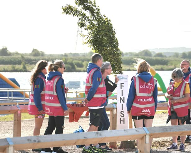 Scarborough Athletic Club members took over the running of the North Yorkshire Water Park Parkrun

Photo by Mik Lambert