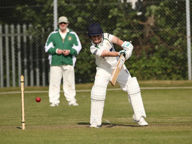 Bridlington CC 3rds in batting action