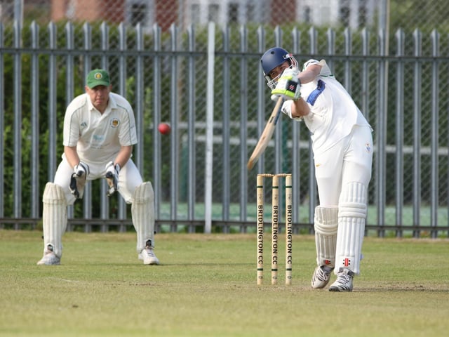 Bridlington CC 3rds in batting action