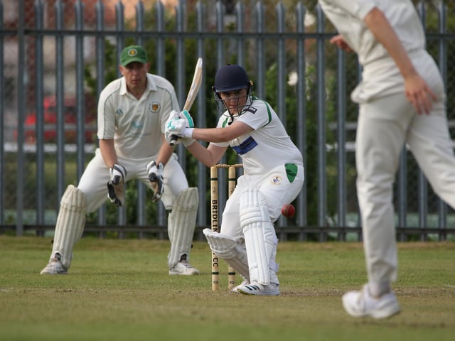 Bridlington CC 3rds in batting action